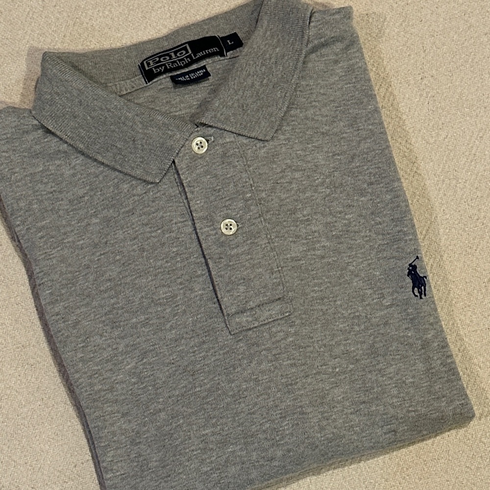 Polo by Ralph Lauren Heather Gray Polo Shirt L